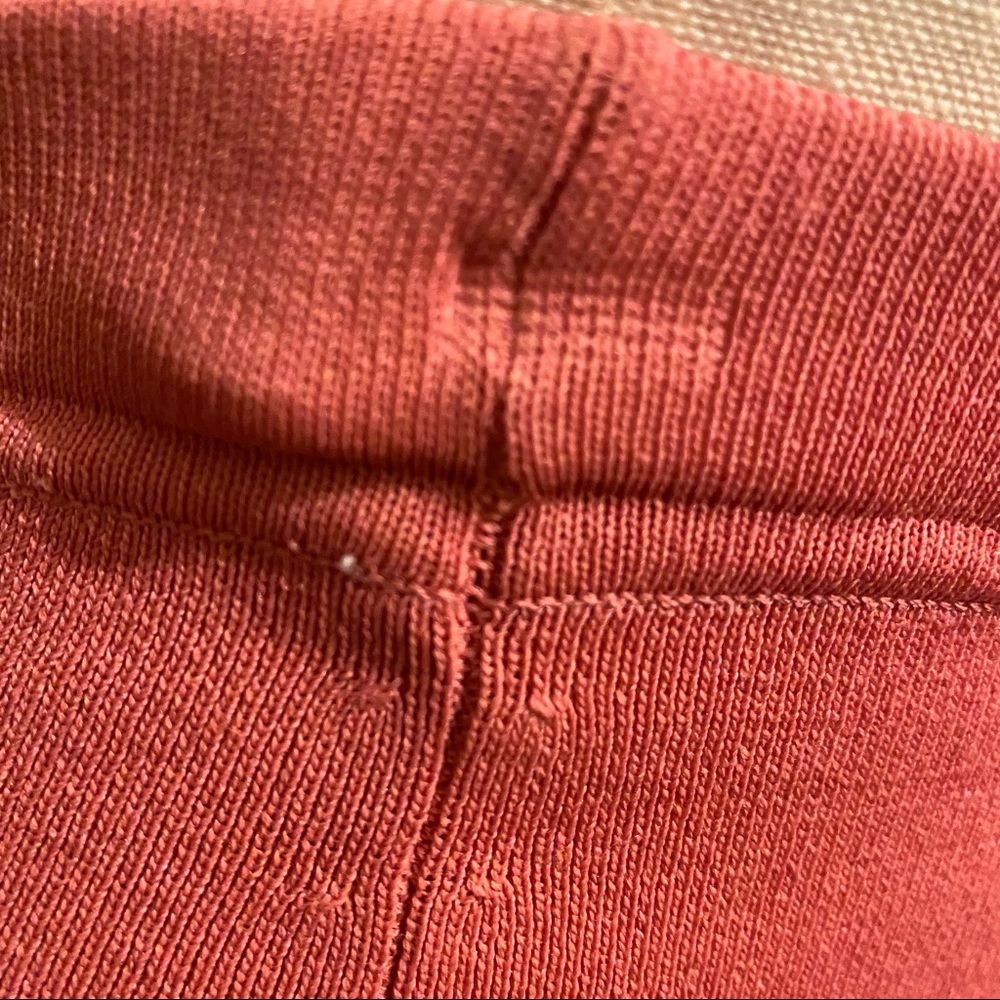Vintage Peck & Peck muted pink long knit maxi skirt with slit M - Picture 4 of 15